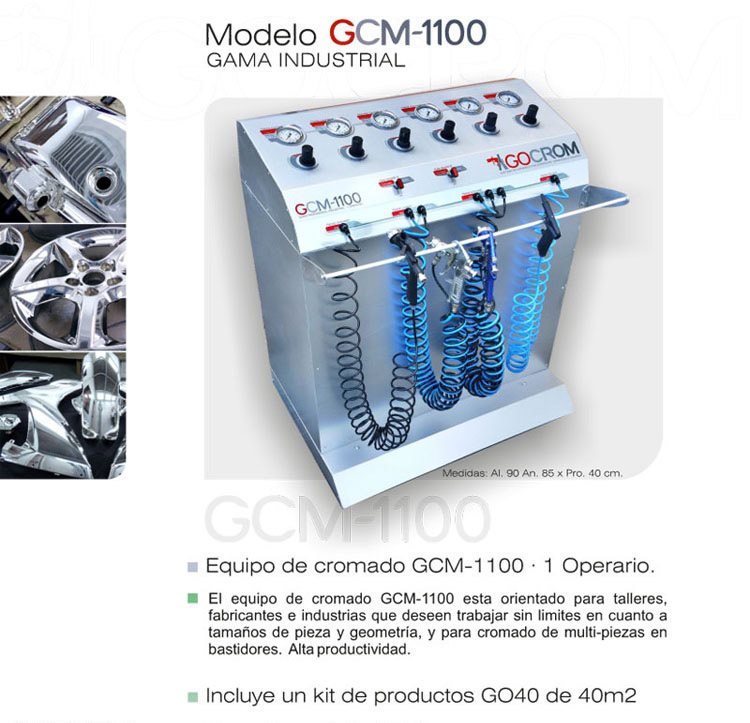 Maquina cromo GCM1100 Industrial